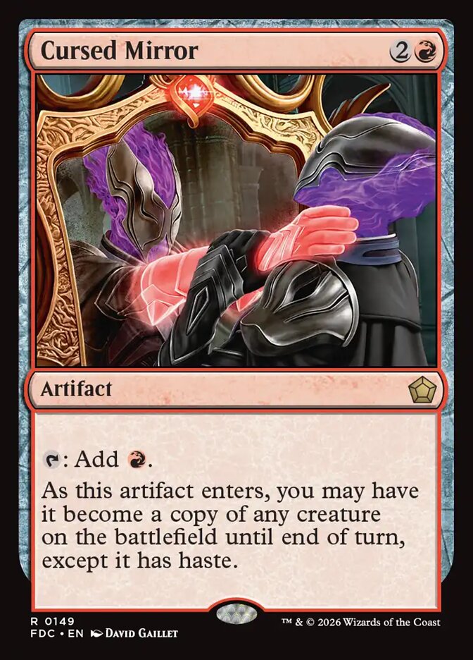 Cursed Mirror, Foundations Commander Card Art