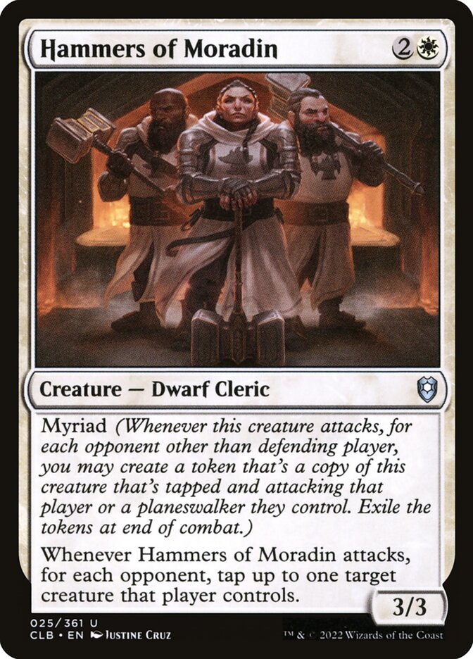 Hammers of Moradin, Commander legends: battle for baldur&