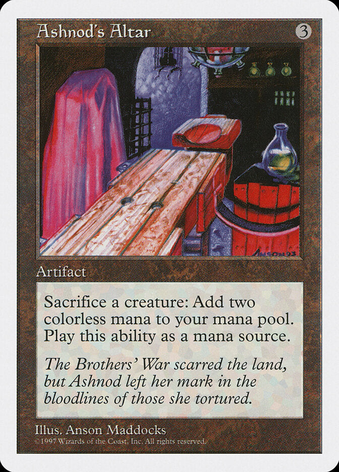Ashnod's Altar, Fifth Edition Card Art