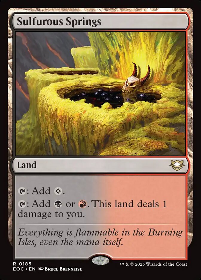 Sulfurous Springs, Edge Of Eternities Commander Card Art