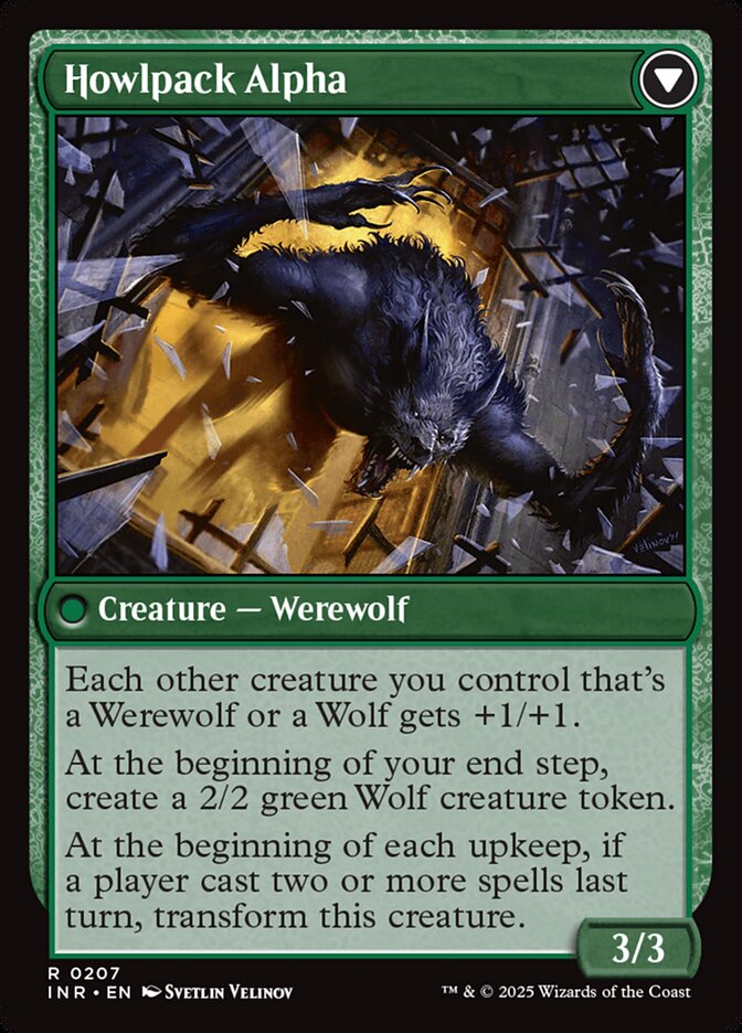 Mayor of Avabruck // Howlpack Alpha, Innistrad remastered Card Art