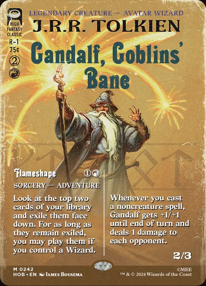 Gandalf, Goblins' Bane // Flameshape, The Hobbit Card Art