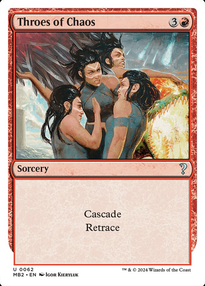 Throes of Chaos, Mystery Booster 2 Card Art