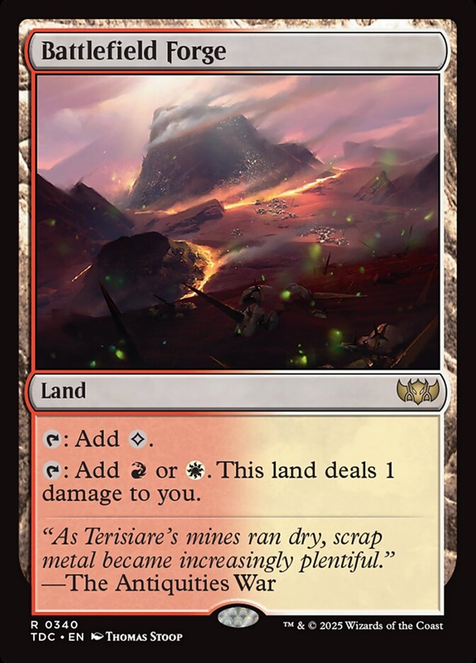Battlefield Forge, Tarkir: Dragonstorm Commander Card Art
