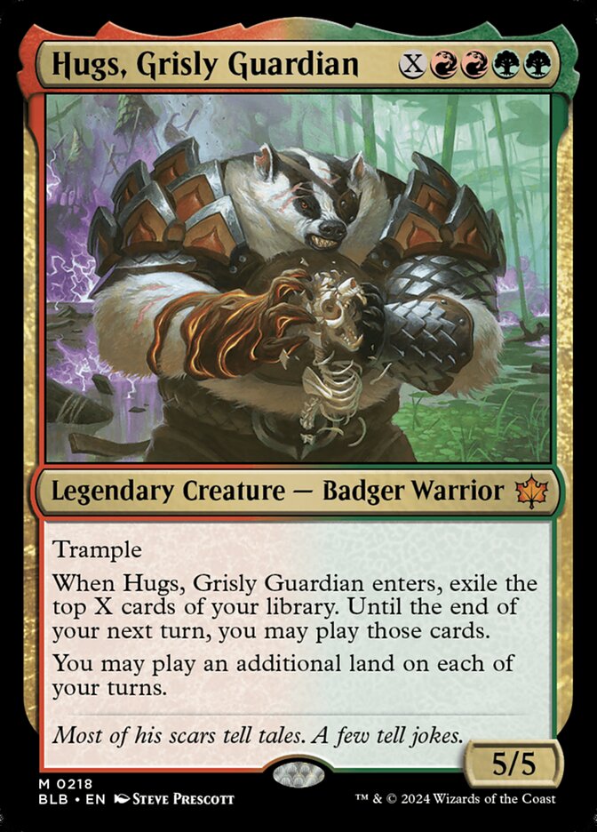 Hugs, Grisly Guardian, Bloomburrow Card Art