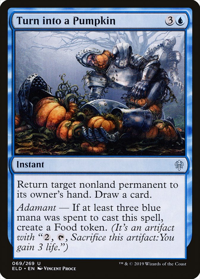 Turn into a Pumpkin, Throne of eldraine Card Art