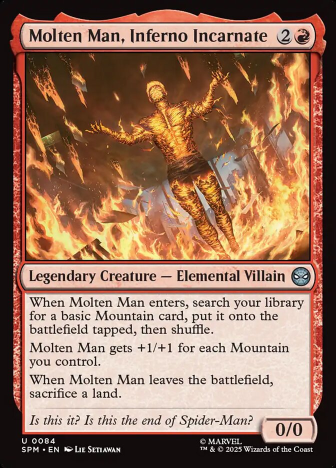 Molten Man, Inferno Incarnate, Marvel&