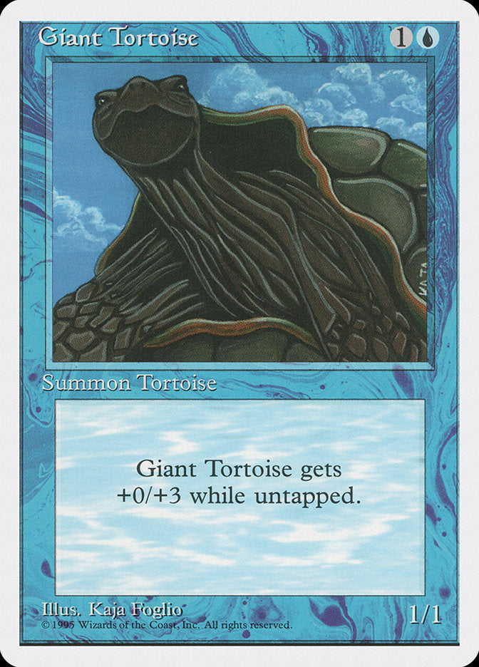 Giant Tortoise, Fourth edition Card Art