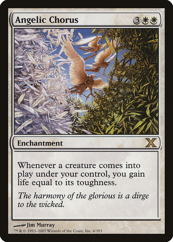 Angelic Chorus, Tenth Edition Card Art