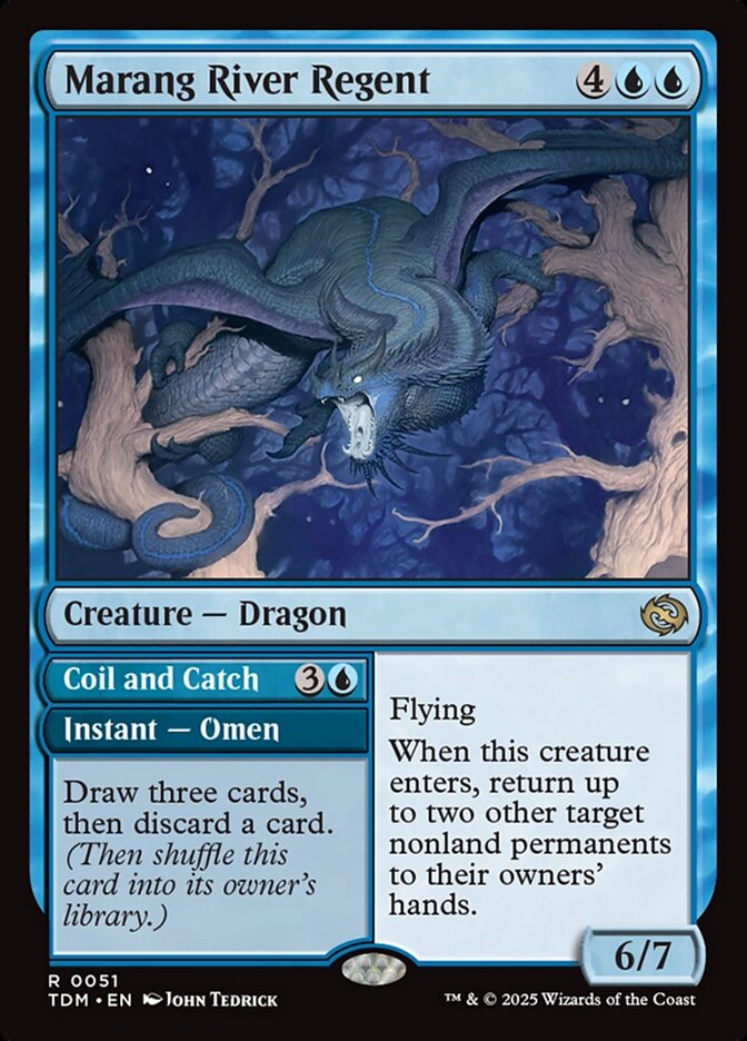 Marang River Regent // Coil and Catch, Tarkir: dragonstorm Card Art