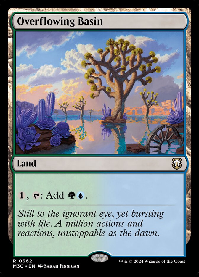 Overflowing Basin, Modern Horizons 3 Commander Card Art