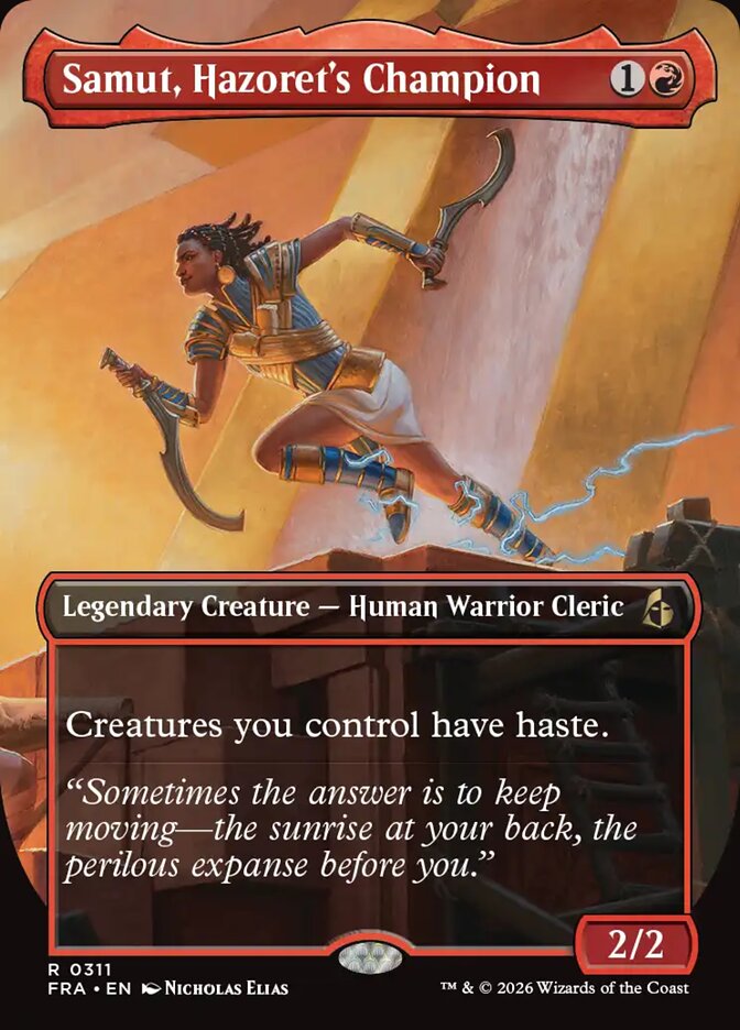 Samut, Hazoret's Champion, Reality Fracture Card Art