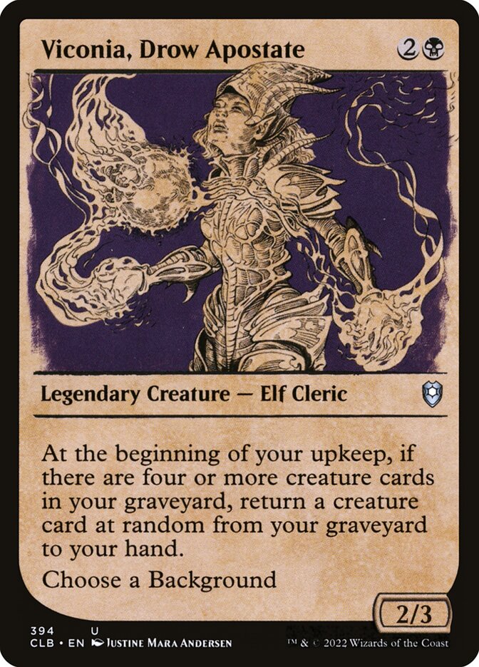 Viconia, Drow Apostate, Commander Legends: Battle For Baldur&