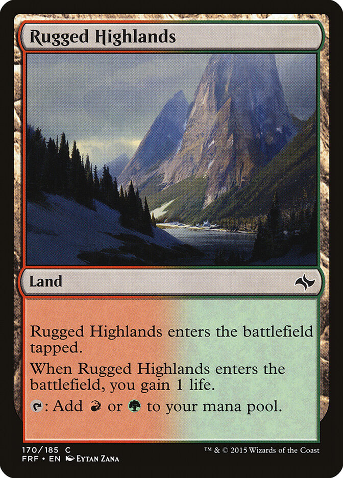 Rugged Highlands, Fate Reforged Card Art