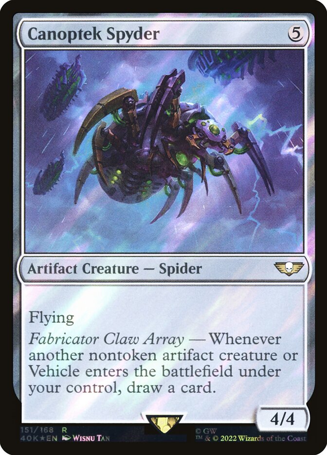 Canoptek Spyder, Warhammer 40,000 Commander Card Art
