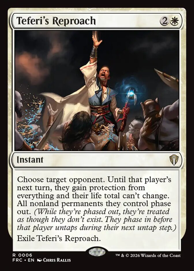 Teferi's Reproach, Reality Fracture Commander Card Art