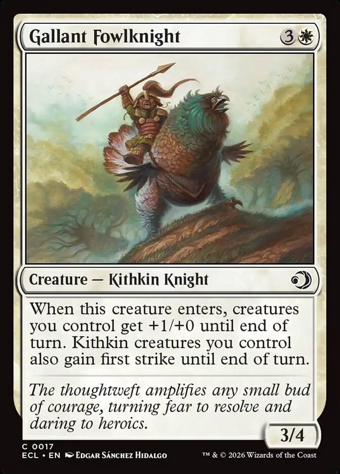 Gallant Fowlknight, Lorwyn Eclipsed Card Art