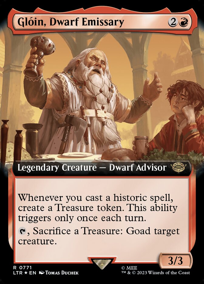 Glóin, Dwarf Emissary, The Lord Of The Rings: Tales Of Middle-Earth Card Art
