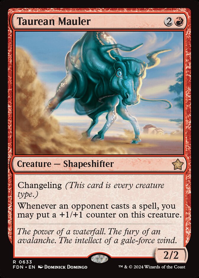 Taurean Mauler, Foundations Card Art