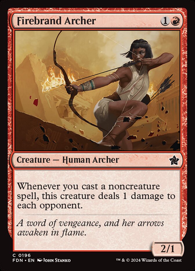 Firebrand Archer, Foundations Card Art
