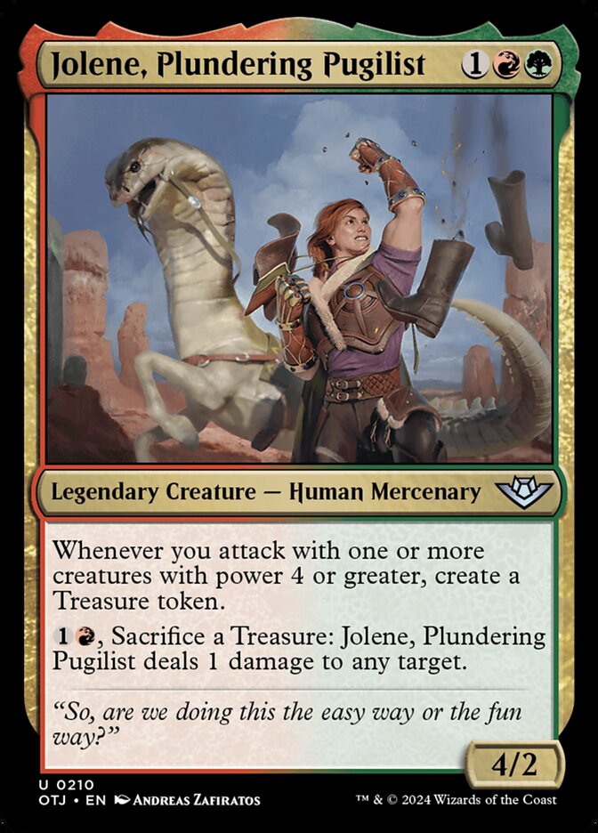 Jolene, Plundering Pugilist, Outlaws of thunder junction Card Art