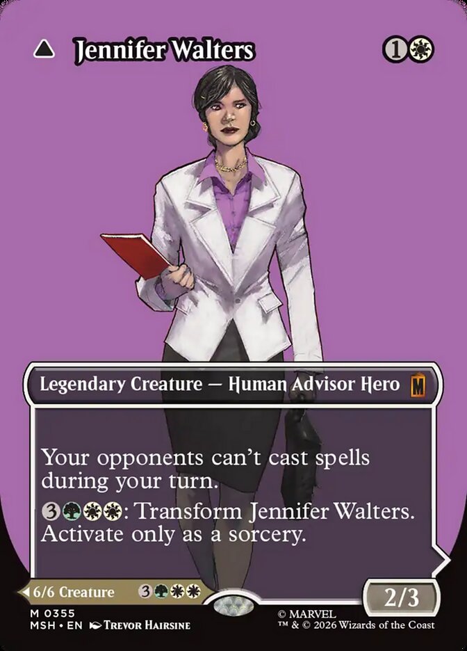 Jennifer Walters // The Sensational She-Hulk, Marvel Super Heroes Card Art