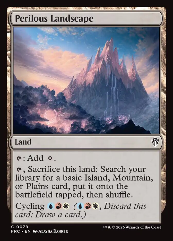 Perilous Landscape, Reality Fracture Commander Card Art