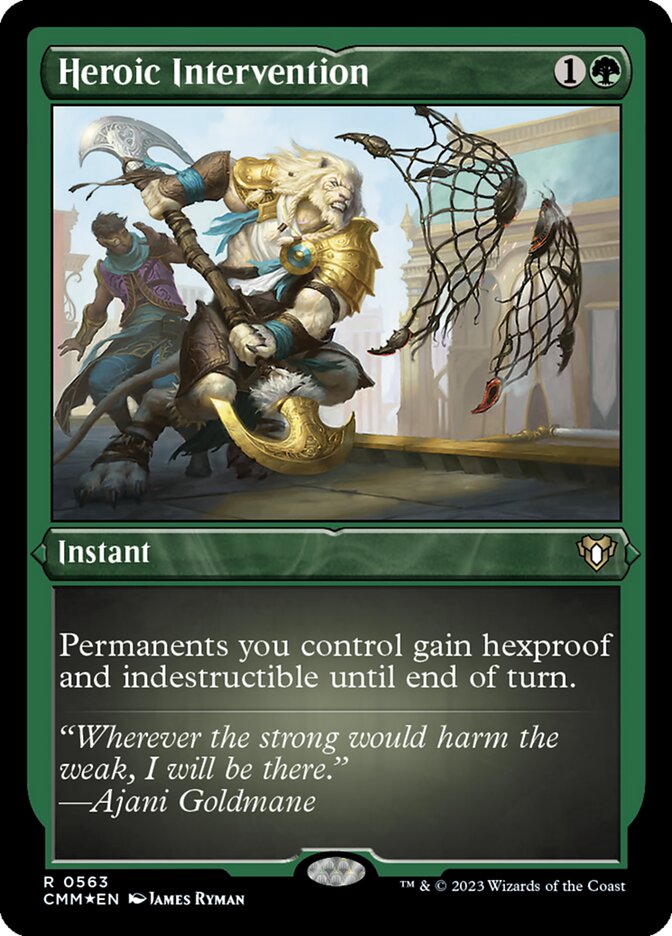 Heroic Intervention, Commander Masters Card Art