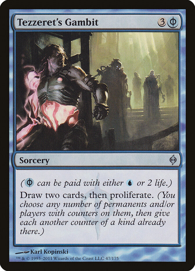 Tezzeret's Gambit, New Phyrexia Card Art