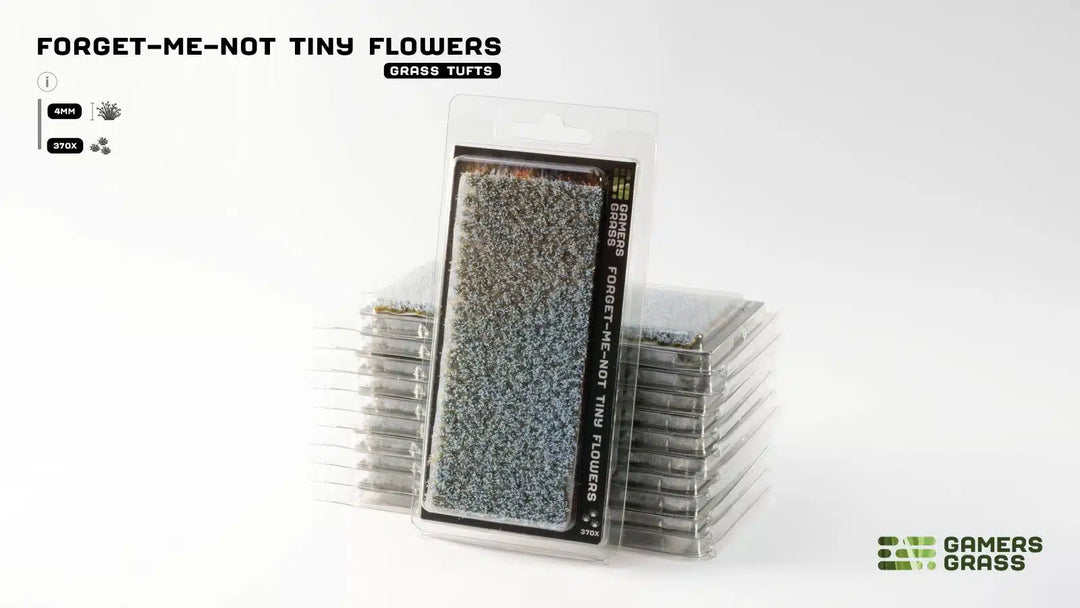 Gamers Grass - Grass Tufts - Forget-Me-Not Tiny Flowers 4mm