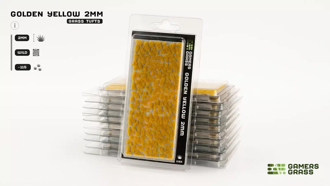 Gamers Grass - Grass Tufts - Golden Yellow 2mm