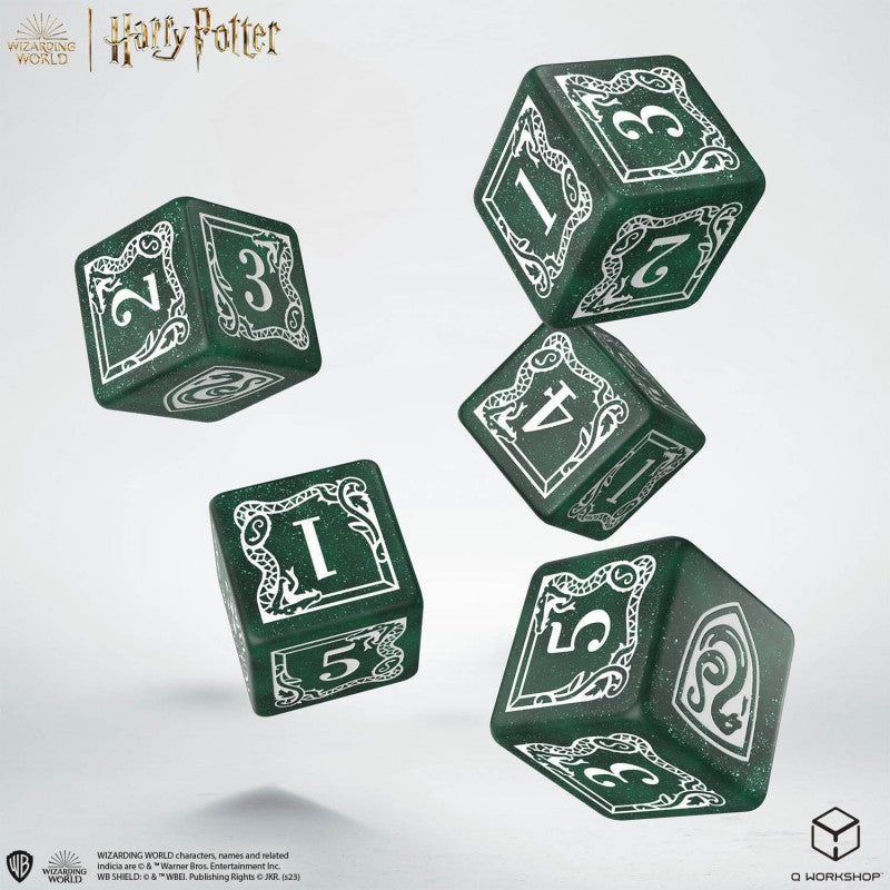 Q Workshop - Dice - Harry Potter Dice &amp; Pouch - Slytherin