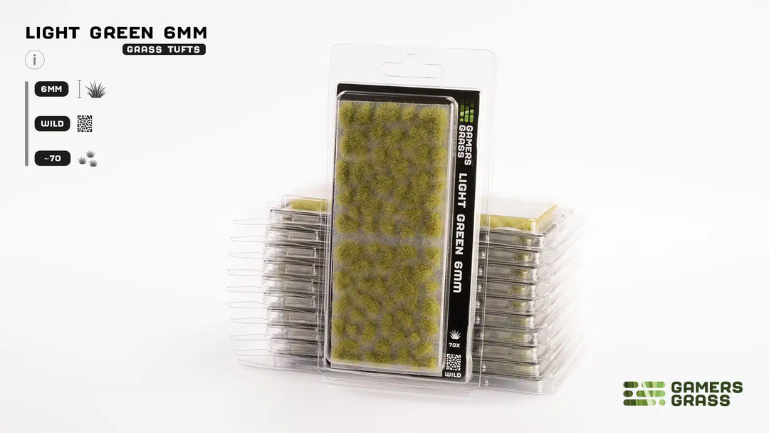 Gamers Grass - Grass Tufts - Light Green 6mm
