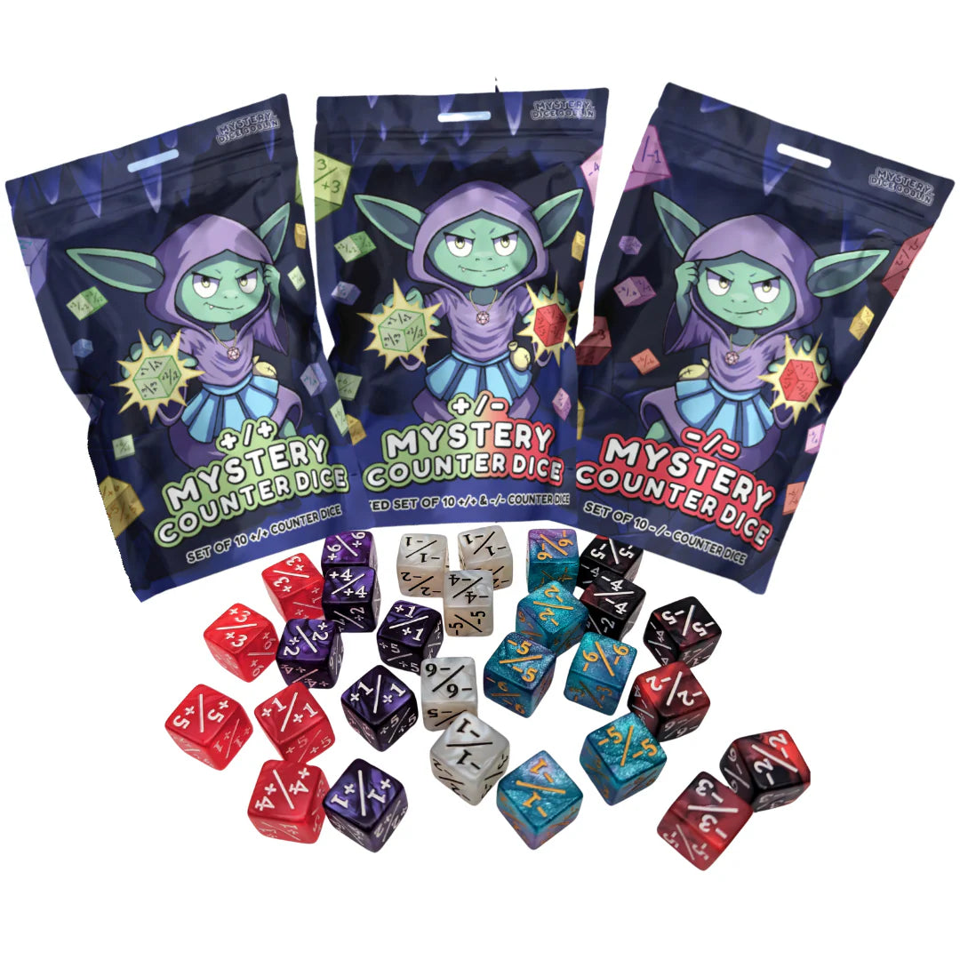 Dice - Mystery Counter Dice Split Bag - +/-