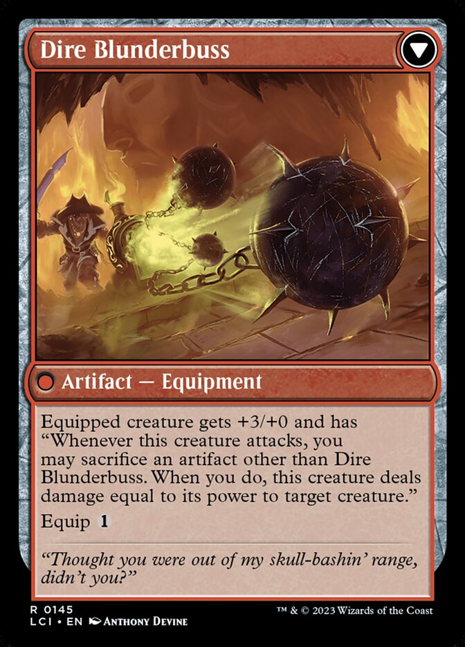 Dire Flail // Dire Blunderbuss - Foil