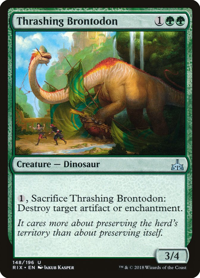 Thrashing Brontodon - Foil