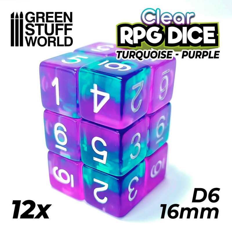 Green Stuff World - Dice - D6 - 16mm