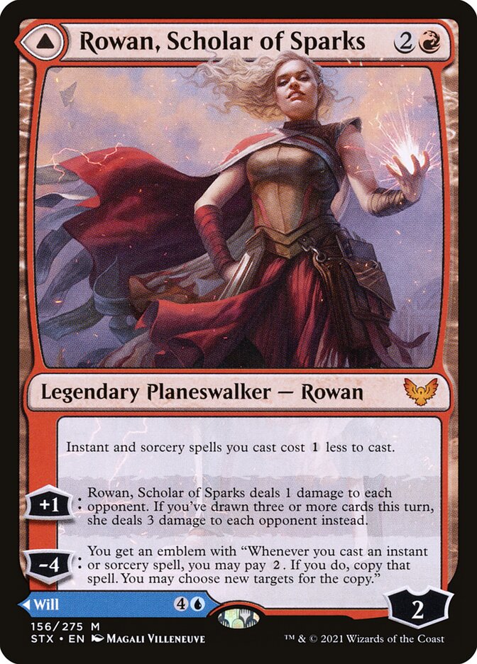 Rowan, Scholar of Sparks // Will, Scholar of Frost - Foil