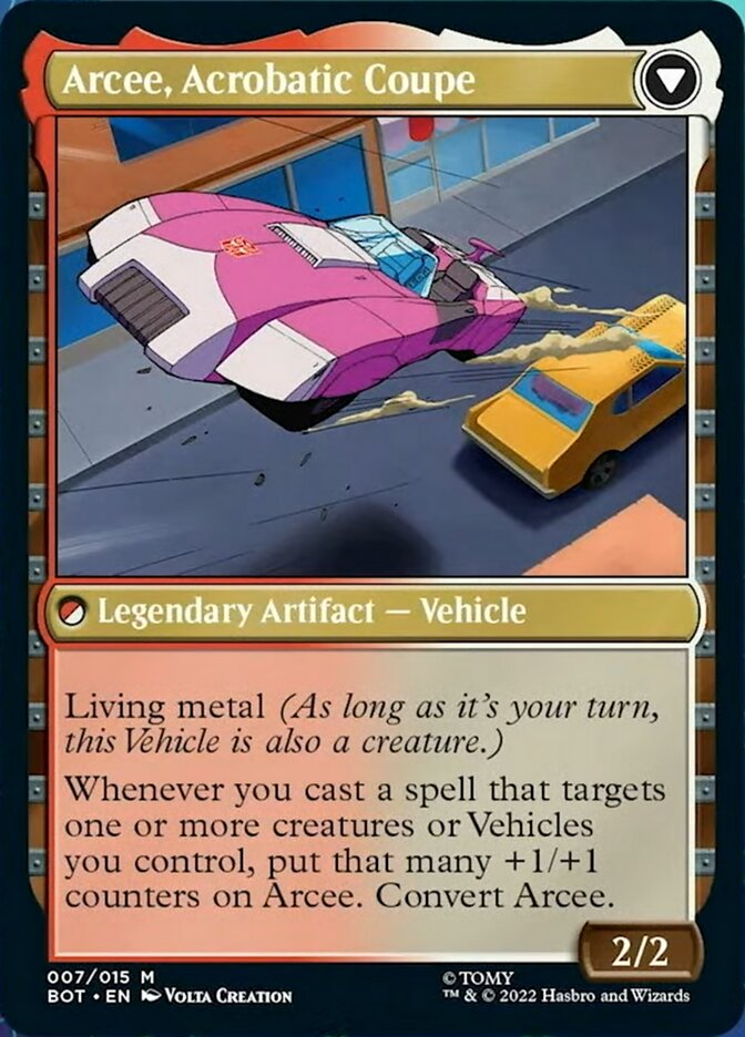 Arcee, Sharpshooter // Arcee, Acrobatic Coupe