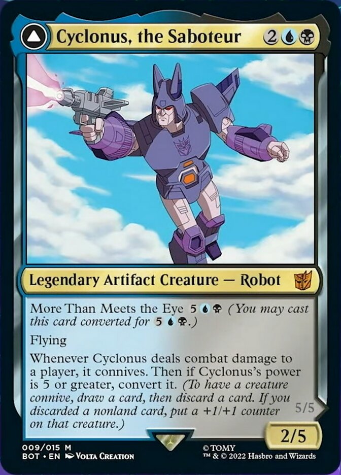 Cyclonus, the Saboteur // Cyclonus, Cybertronian Fighter - Foil