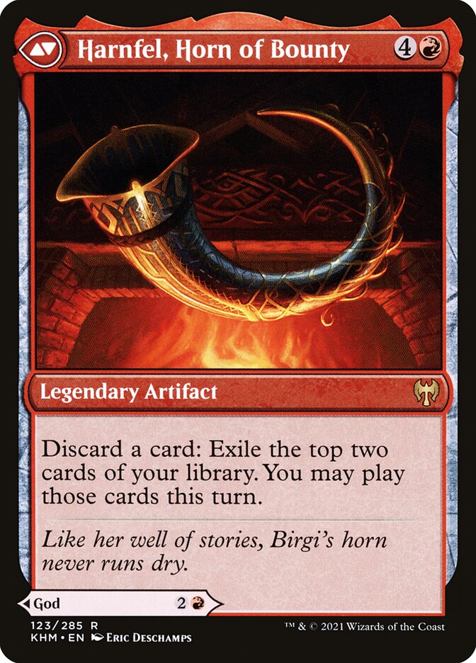 Birgi, God of Storytelling // Harnfel, Horn of Bounty - Foil