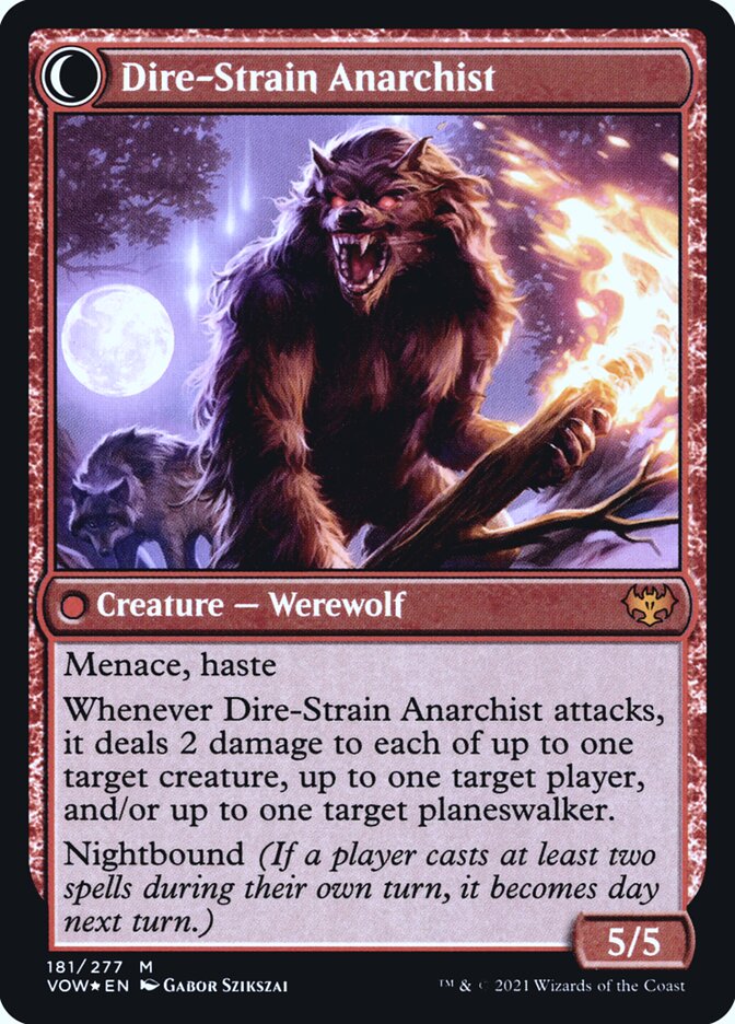 Volatile Arsonist // Dire-Strain Anarchist - Foil