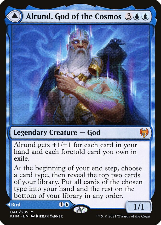 Alrund, God of the Cosmos // Hakka, Whispering Raven - Foil