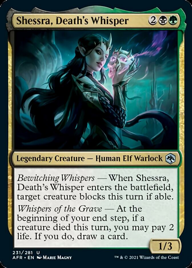 Shessra, Death&
