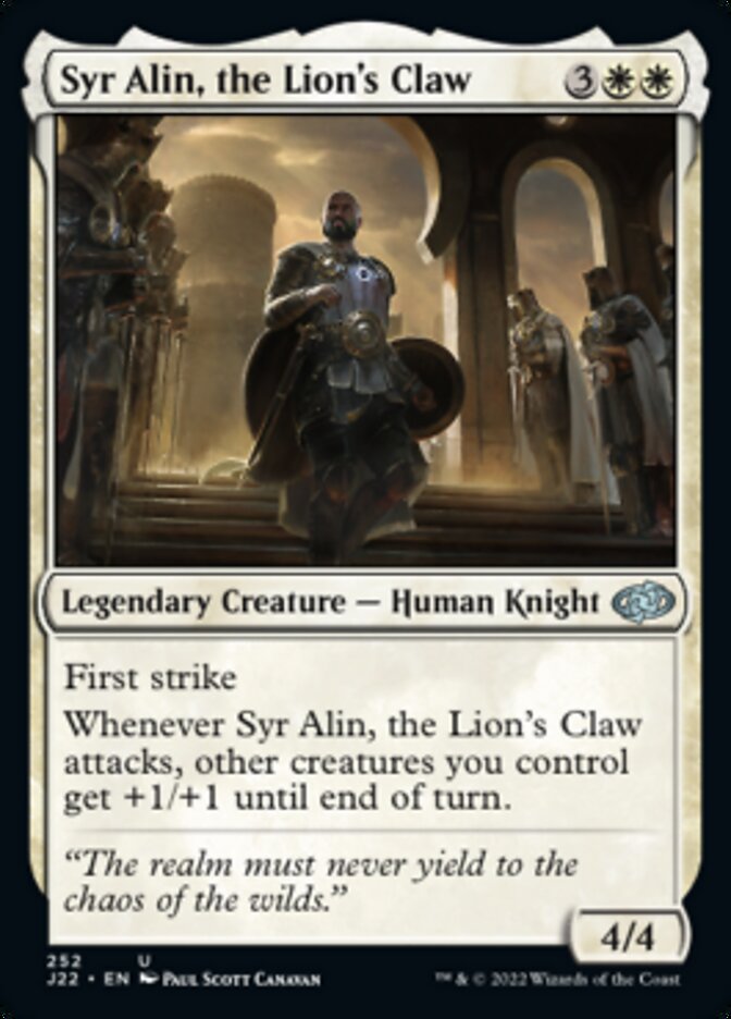 Syr Alin, the Lion&