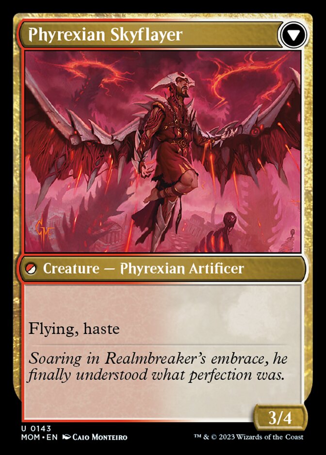 Harried Artisan // Phyrexian Skyflayer - Foil
