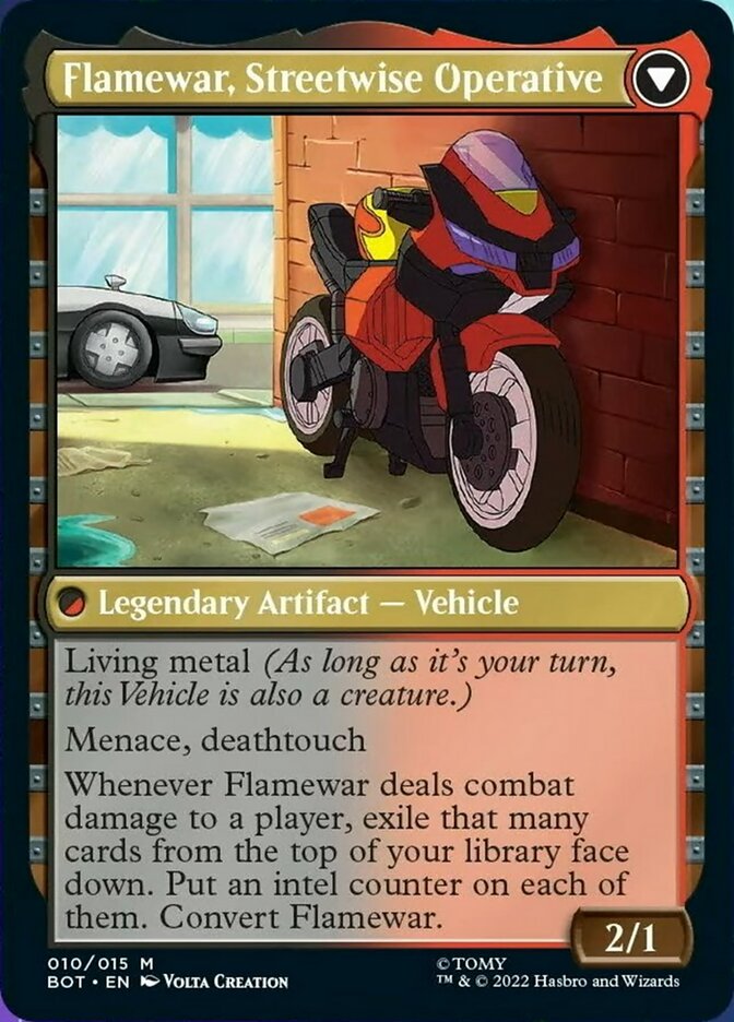 Flamewar, Brash Veteran // Flamewar, Streetwise Operative - Foil