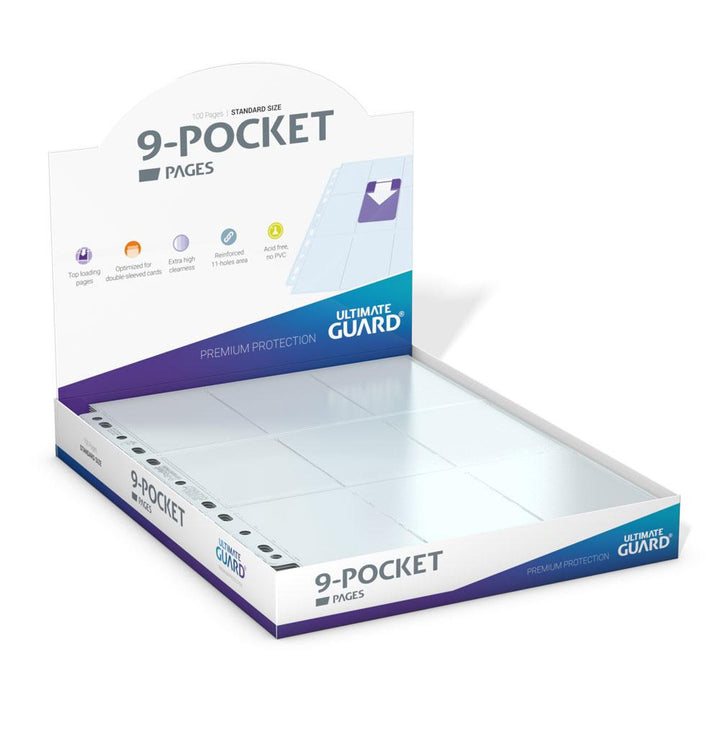 Ultimate Guard - 9-Pocket Pages Top-Loading - Clear