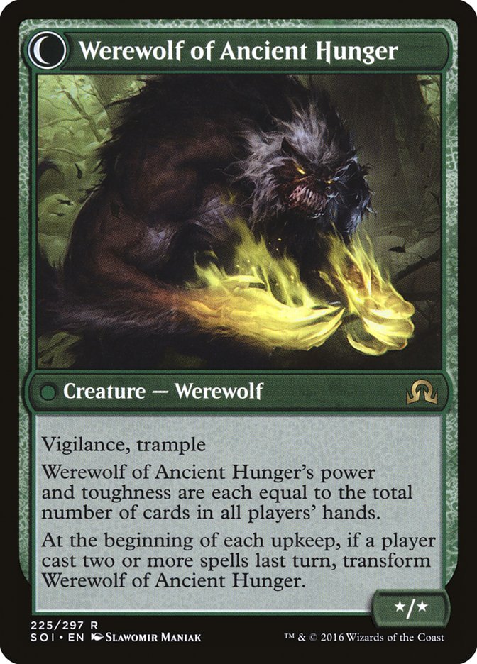 Sage of Ancient Lore // Werewolf of Ancient Hunger - Foil