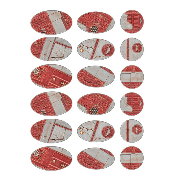 Warhammer: 40K - Sector Imperialis - 60mm Round, 75mm Oval &amp; 90mm Oval Bases